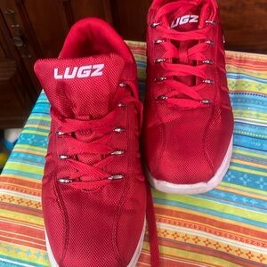 Size 11 red Lugz shoes
